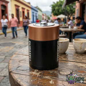 Grinder Pila Duracell 3 Capas Metal